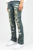 Rebel Denim 'Grimy' Stacked Flare Denim (Dark Vintage) 651-662 - FRESH N FITTED