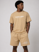 Black Label 'Premium' Shorts (Espresso) - FRESH N FITTED