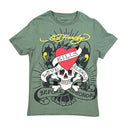 Ed Hardy 'Skull' T-Shirt (Lt. Olive) EHM1100-142RS - FRESH N FITTED