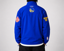 Pro Standard Golden State Warriors 'Pre Game' Zip Wind Jacket in Royal Blue