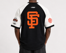 Pro Standard San Francisco Giants 'First Team' Raglan Shirt in Eggshell/Black