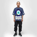 Dissmissed 'Angel Evil Eye 555' T-Shirt (Sea Blue) D010-100-555 - FRESH N FITTED