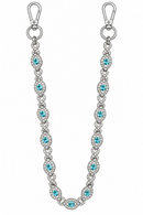 Jewelry Essentials 'Rhinestone Eyes' Pocket Chain (Silver)