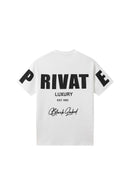Black Label 'Private' Premium T-Shirt (White) BL001 - FRESH N FITTED