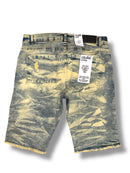 Evolution 'Wild Tiger' Denim Shorts (Ice Tint) EV-22278 - FRESH N FITTED