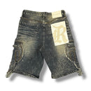 Rebel Denim 'Ignition' Denim Shorts (Rust) 651-963 - FRESH N FITTED