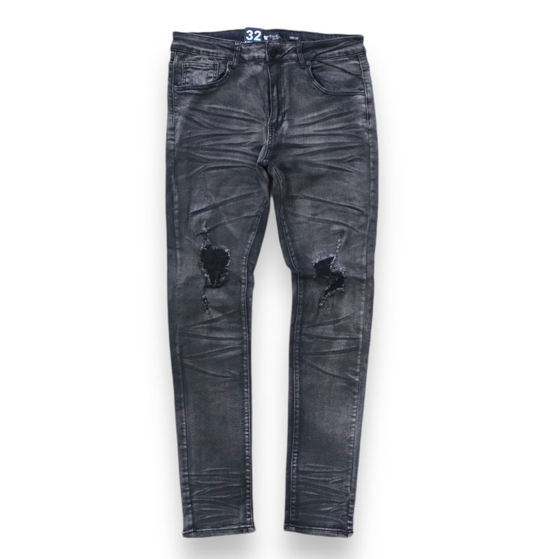 Waimea 'Plain Rips' Denim (Black Bleach Wash) M5710DB