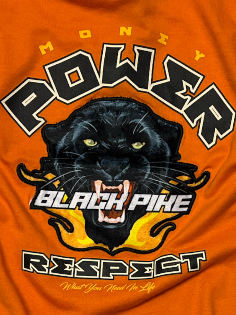 Black Pike Kids 'Panther' T-Shirt (Orange) BS5138 - Fresh N Fitted Inc 2