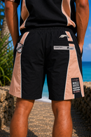 Crafted Nylon Shorts In Black
