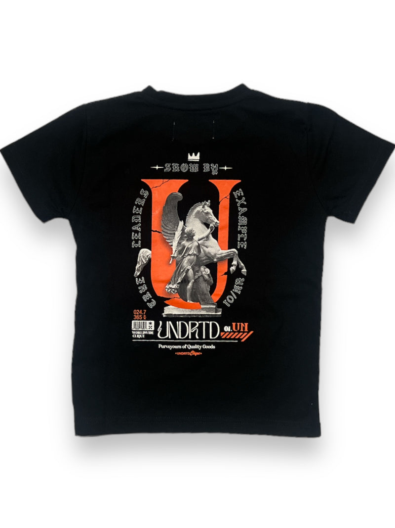 Highly Undrtd Kids 'True Leaders' Tee (Black/Orange) US4100 - Fresh N Fitted Inc 2