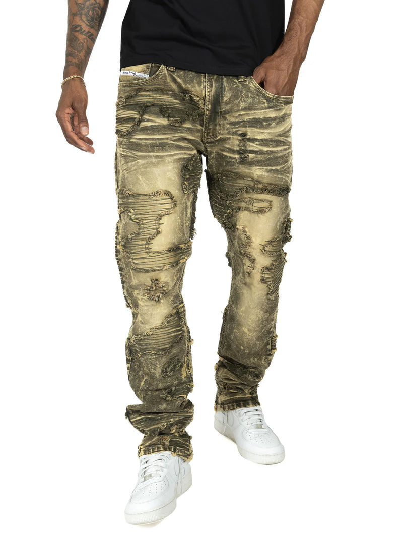 Makobi 'Prato' Jeans (Olive Wash) M1781