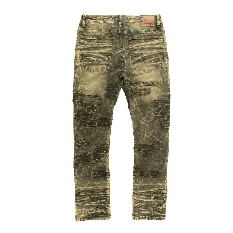 Makobi 'Prato' Jeans (Olive Wash) M1781