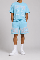 FWRD 'Skeleton Sinner' French Terry Shorts (C.Blue) FW-55154