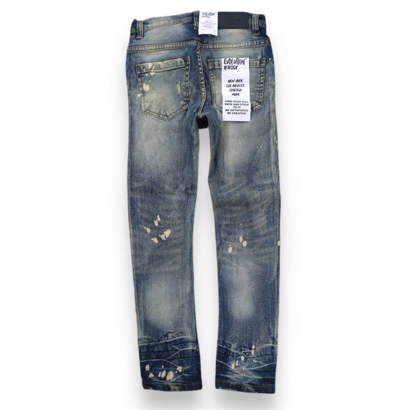 Evolution Kids 'Bleached' Distressed Denim (LT.Tint) EV-33953K