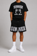 FWRD 'Skeleton Sinner' French Terry Shorts (Black) FW-55154