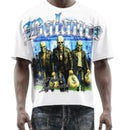 Papercut 'Balance' Oversized Cropped T-Shirt (White) - FRESH N FITTED