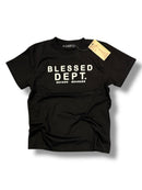DSTR 'BLESSED DEPT' Kids T-Shirt (Black) - FRESH N FITTED
