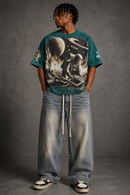 Stray 'Stray Industries' Cropped T-Shirt In Green