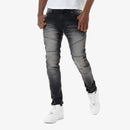 Copper Rivet Side Pocket Denim Pants (Black Wash) 933208 - FRESH N FITTED