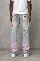 FWRD 'Dreams' Slim Straight Denim In Lt.Tint