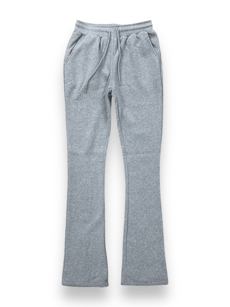 Black Pike Stacked Sweat Pants (H.Grey) FB3424