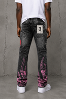 FWRD 'Dreams' Slim Straight Denim In Washed Black
