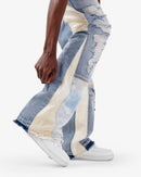VOYAGE STUDIO 'PURE' Flare Carpenter With Digital Print Denim (LSB) 51P01 - FRESH N FITTED