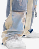 VOYAGE STUDIO 'PURE' Flare Carpenter With Digital Print Denim (LSB) 51P01 - FRESH N FITTED