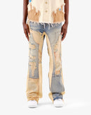 VOYAGE STUDIO 'PURE' Flare Carpenter With Digital Print Denim (DTB) 51P01 - FRESH N FITTED
