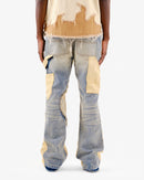 VOYAGE STUDIO 'PURE' Flare Carpenter With Digital Print Denim (DTB) 51P01 - FRESH N FITTED