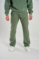 Taker 'Essential' Stacked Fleece Pants (Olive) E403 - FRESH N FITTED