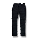 Ops Kids 'Frayed' Taped Trim Denim - OPS1716-Jet Black - FRESH N FITTED