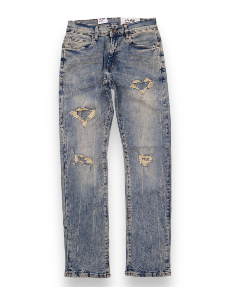 Evolution 'Standard' Slim Straight Denim (Lt.Tint) EV-330187