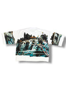 AMGM 'Freedom' Premium Cropped T-Shirt (White) AMGM506 - FRESH N FITTED