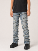 FWRD Kids 330355 K/LK 'Stacked Slash' Denim (Lt .Tint)