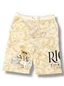 Black Pike Kids 'Rich For Life' T-Shirt/Short Set (Natural) SB1507SK - FRESH N FITTED