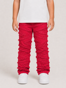 FWRD Kids 330355 K/LK 'Stacked Slash' Denim (Red)