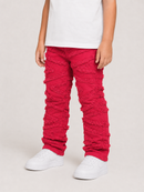FWRD Kids 330355 K/LK 'Stacked Slash' Denim (Red)