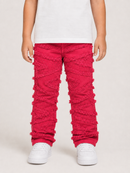 FWRD Kids 330355 K/LK 'Stacked Slash' Denim (Red)
