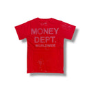 FWRD Kids 'Money Dept' Rhinestone T-Shirt (Red) FW-180733K - FRESH N FITTED