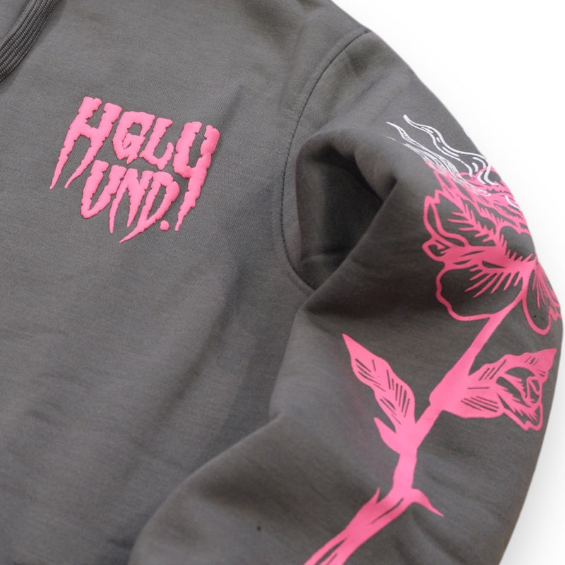 Highly Undrtd 'Praying Hand' Hoodie (Pewter) UF4661