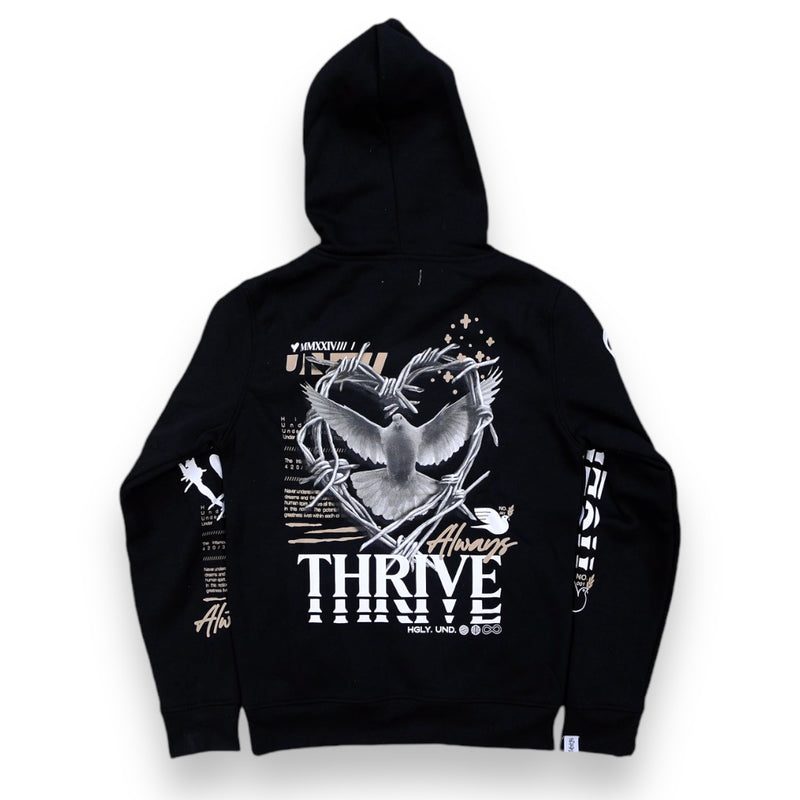 Highly Undrtd 'Always Thrive' Hoodie (Black) UF4659