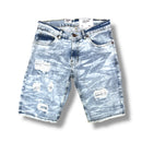 Evolution 'Wild Tiger' Denim Shorts (Ice Blue) EV-22278 - FRESH N FITTED