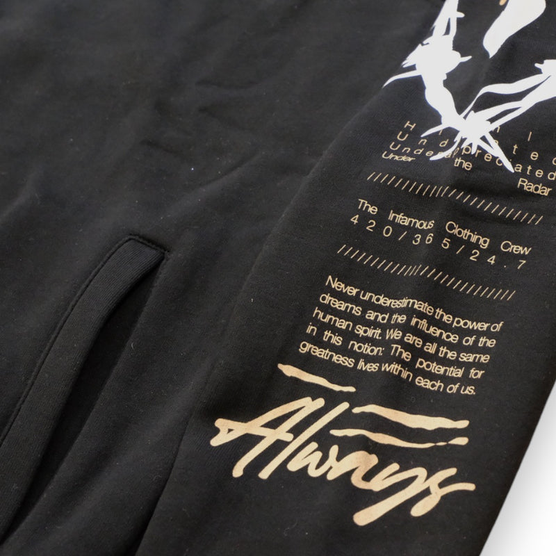 Highly Undrtd 'Always Thrive' Hoodie (Black) UF4659