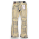 Copper Rivet 'Side Distress' Stacked Denim (DTB) 433077 - FRESH N FITTED