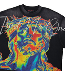 Rare Peace 'SORRY FOR TROTW' Oversized Cropped T-shirt (BK. Black) RT5021 - FRESH N FITTED