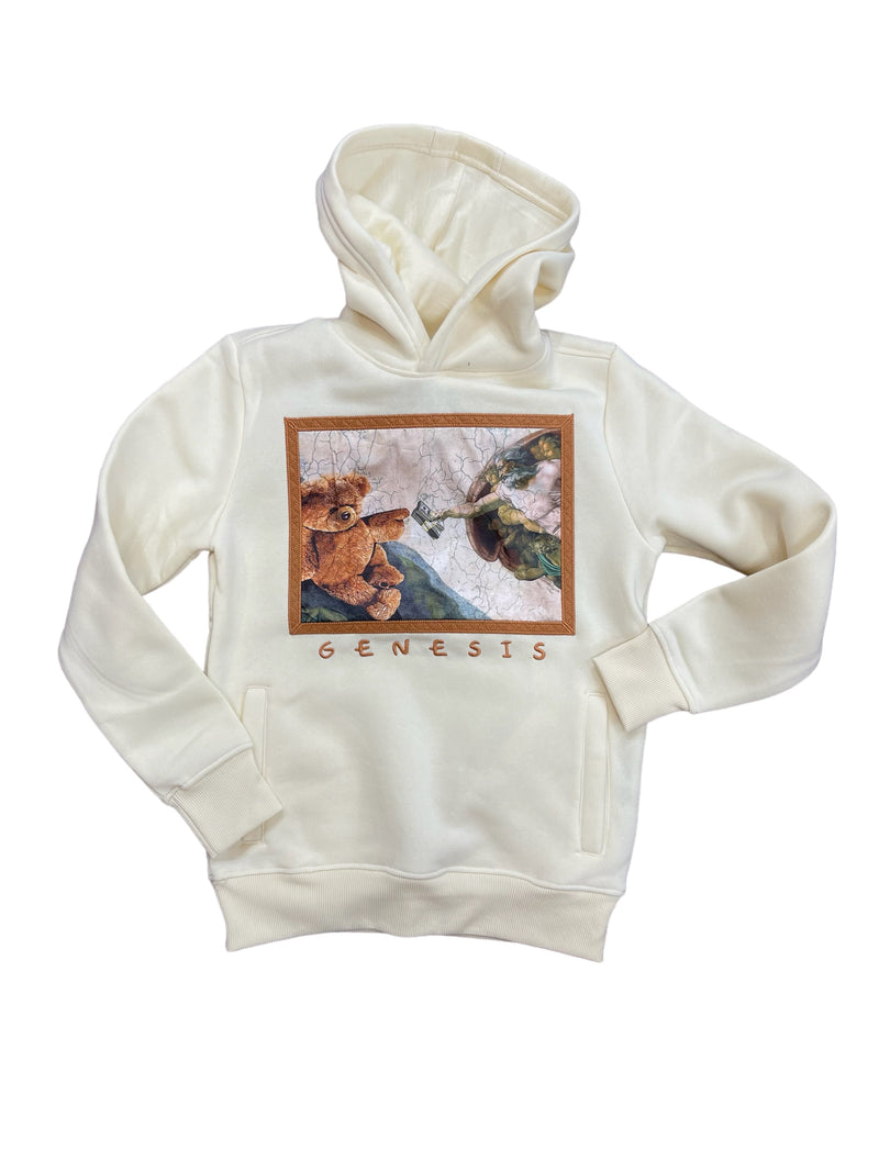 Rebel Minds Kids 'Genesis' Hoodie (Cream) 832-361B - Fresh N Fitted Inc