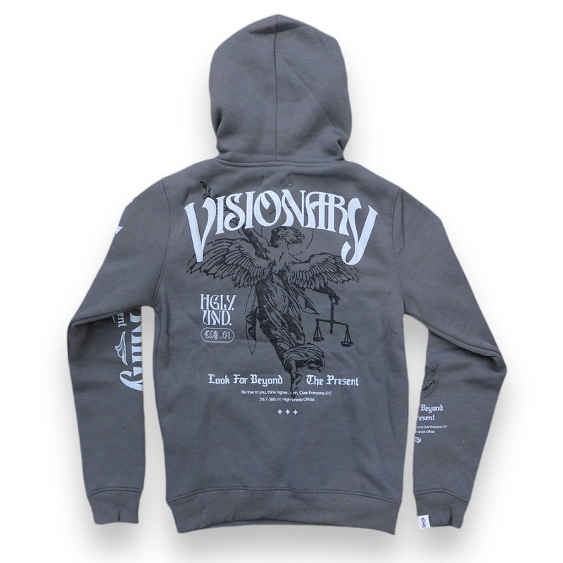 Highly Undrtd 'Visionary Angel' Hoodie (Pewter) UF4660