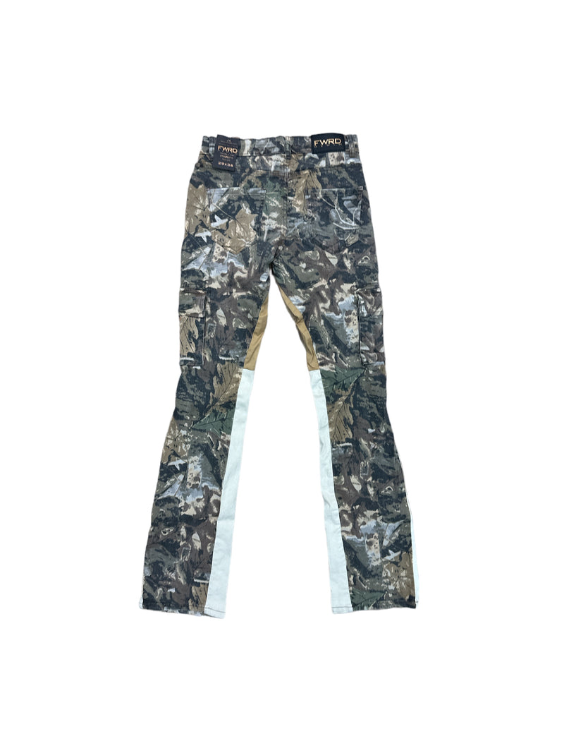 FWRD 'Cargo' True Twill Stacked Denim (Natural Camo) FW-33959A - Fresh N Fitted Inc