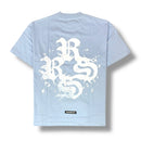 RSUAVE ‘MONOGRAM' T-Shirt (Powder Blue) - FRESH N FITTED